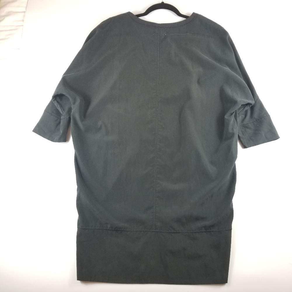 Silence + Noise Kaden Dolman Cocoon Shirt Dress in Black, M - Picture 12 of 15